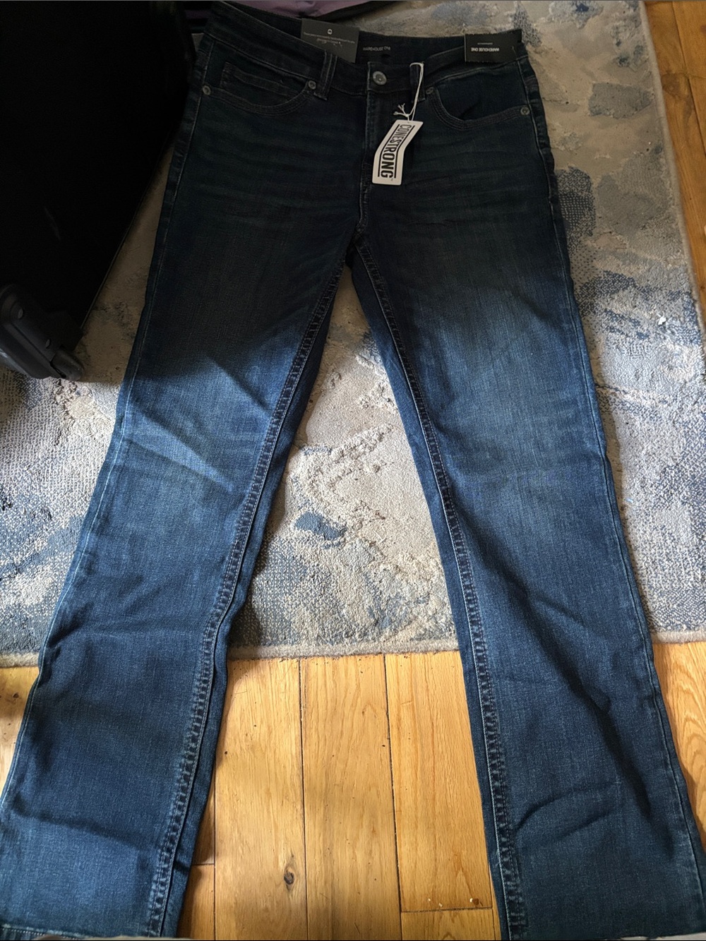 Men's Bootcut Jeans in Dark Blue - Classic Denim Style
